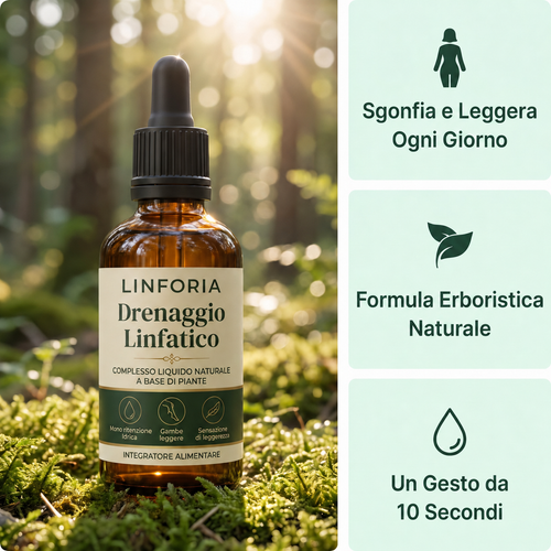 LINFORIA Drenaggio Linfatico - flacone nel bosco