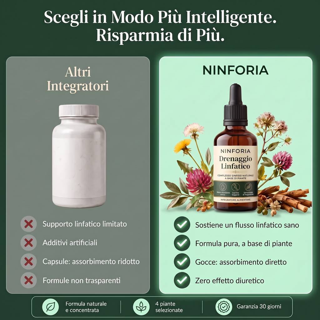 Ninforia® Gocce per il drenaggio linfatico